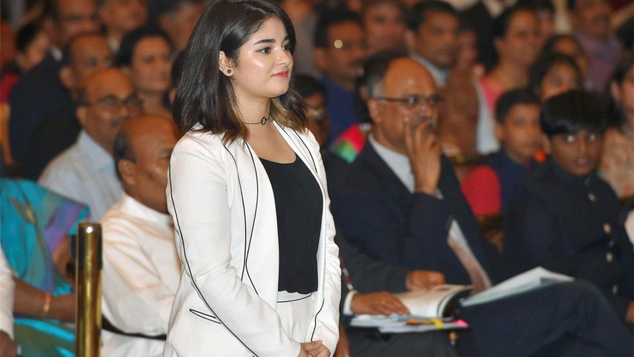 Actor Zaira Wasim. Credit: PTI File Photo