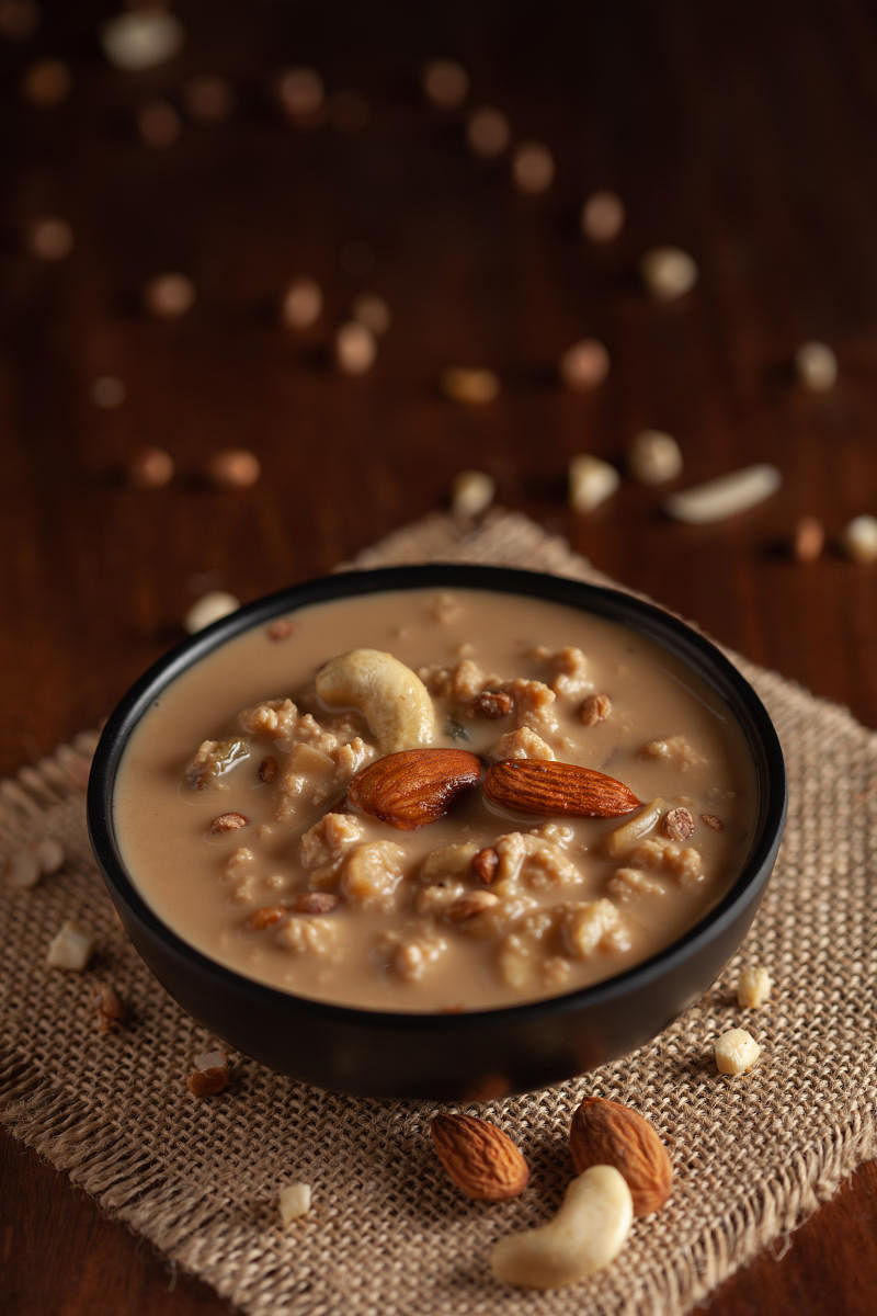 Nolen Gurer Chanar Payesh or milk pudding of cottage cheese