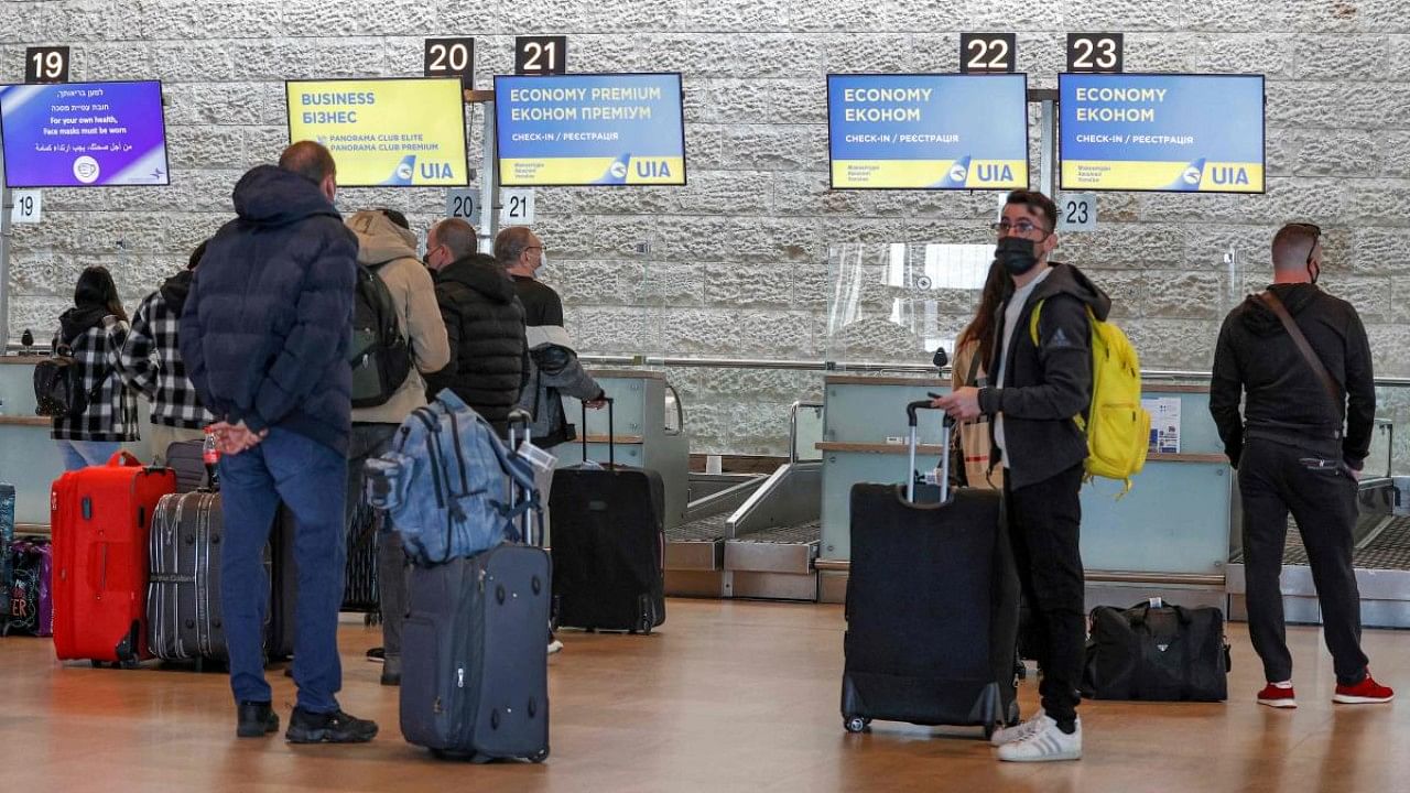 Entry into Israel will still require two PCR tests, one before flying in and one upon landing in Israel. Credit: AFP File Photo