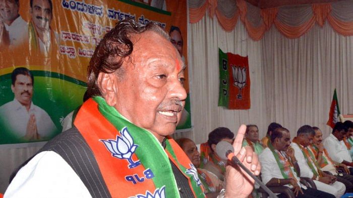 K S Eshwarappa. Credit: DH file photo