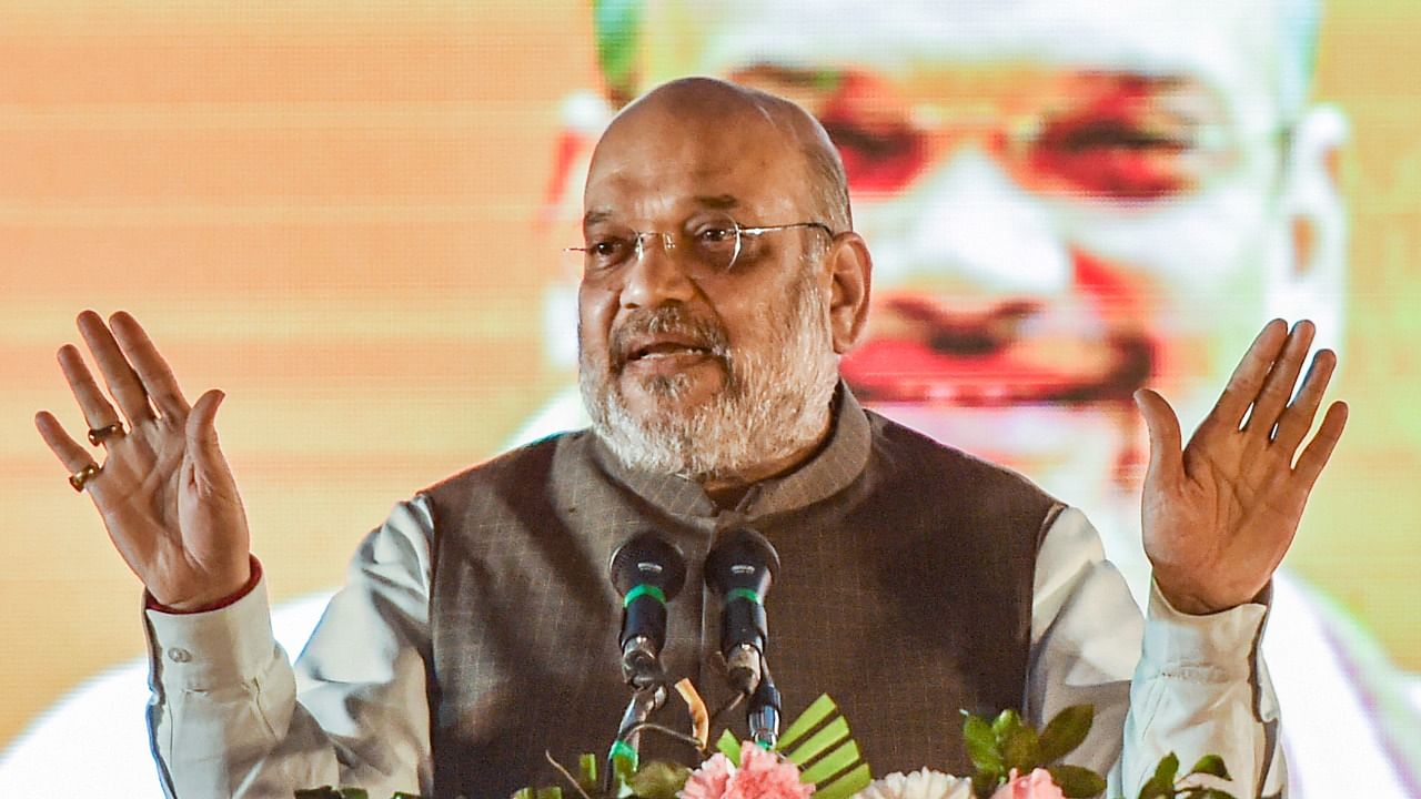 The home minister cautioned that the governments running on the basis of casteism, dynasty and appeasement can never do good to Uttar Pradesh. Credit: PTI Photo