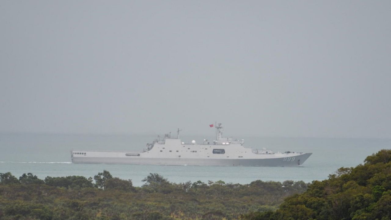 The Australian Defence Force confirm that on 17 February 2022, a Royal Australian Air Force (RAAF) P-8A Poseidon detected a laser illuminating the aircraft from a People’s Liberation Army – Navy (PLA-N) vessel. Credit: AFP Photo