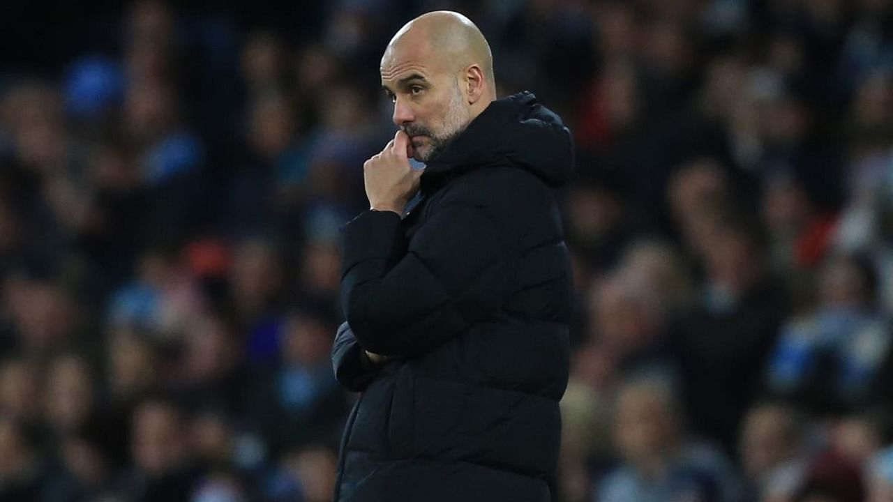 Manchester City's manager Pep Guardiola. Credit: AFP Photo