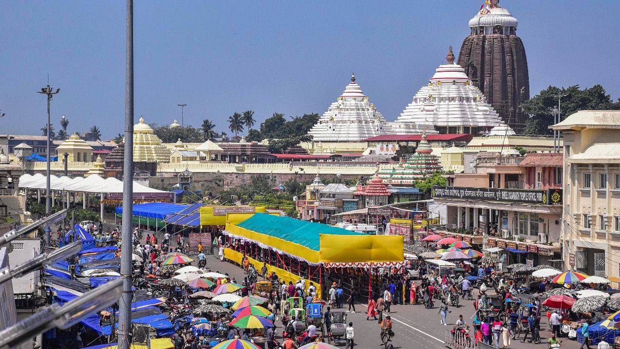  A view of Puri's Jagannath temple. Credit: PTI Photo