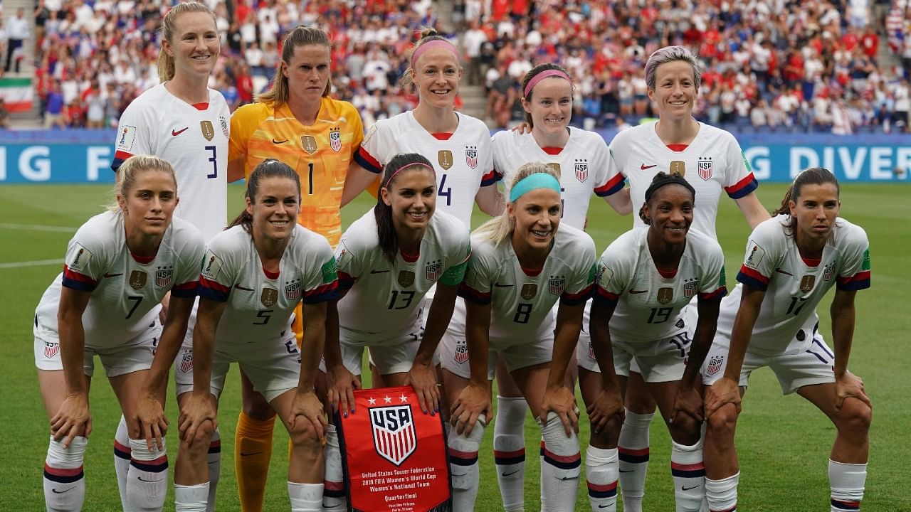 The US Women's National soccer Team. Credit: AFP File Photo