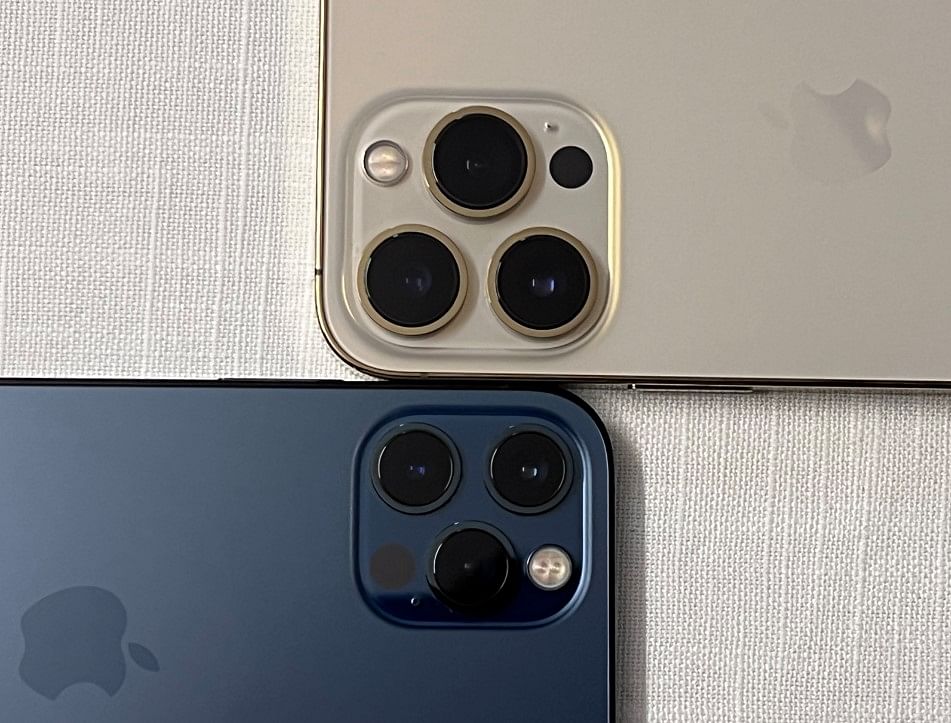 Apple iPhone 13 Pro along with the iPhone 12 Pro. Credit: DH Photo/KVN Rohit