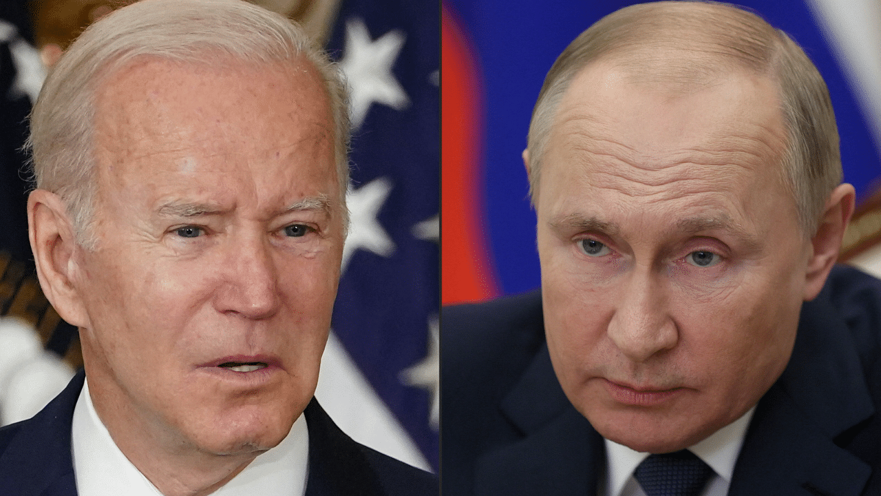 US President Joe Biden and Russia President Vladimir Putin. Credit: AFP Photo