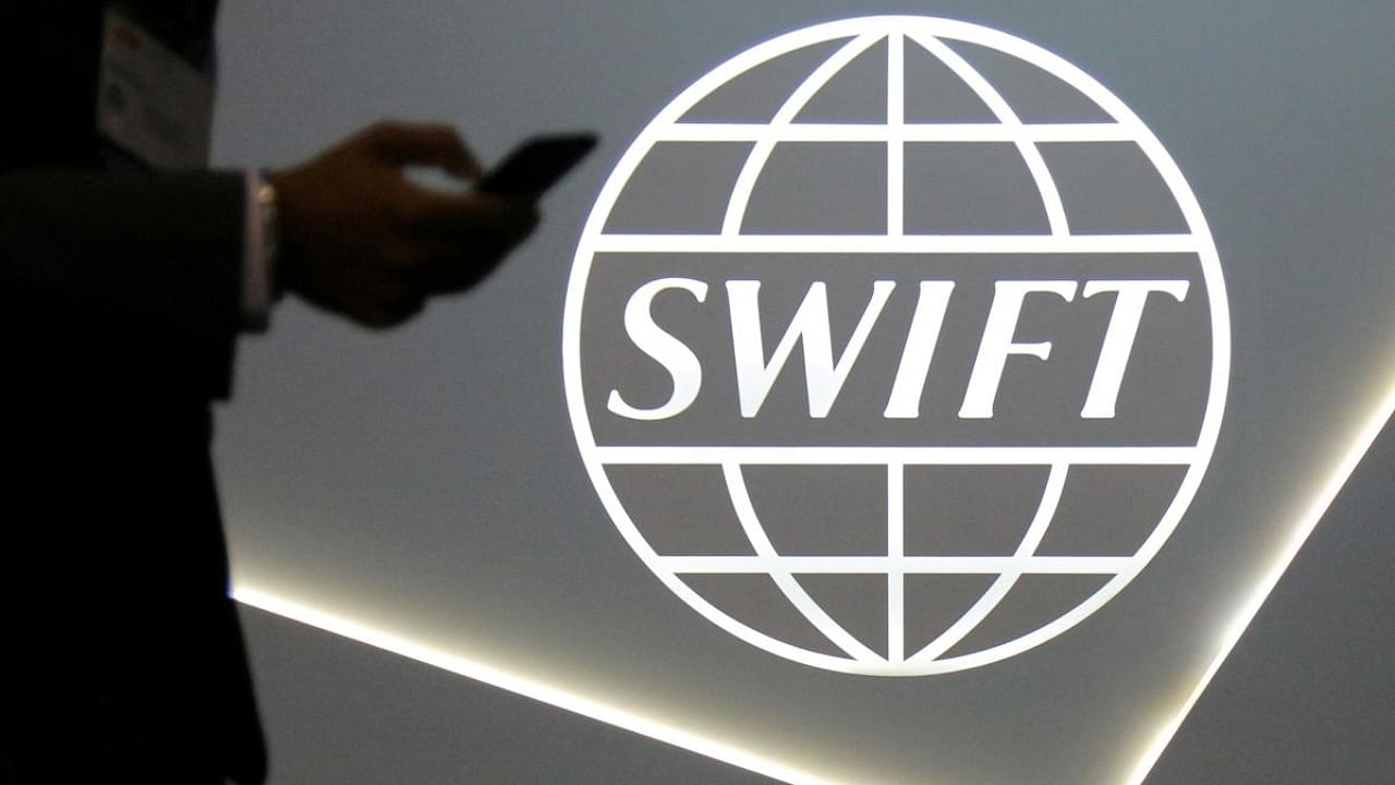 Global secure financial messaging services cooperative SWIFT. Credit: Reuters Photo