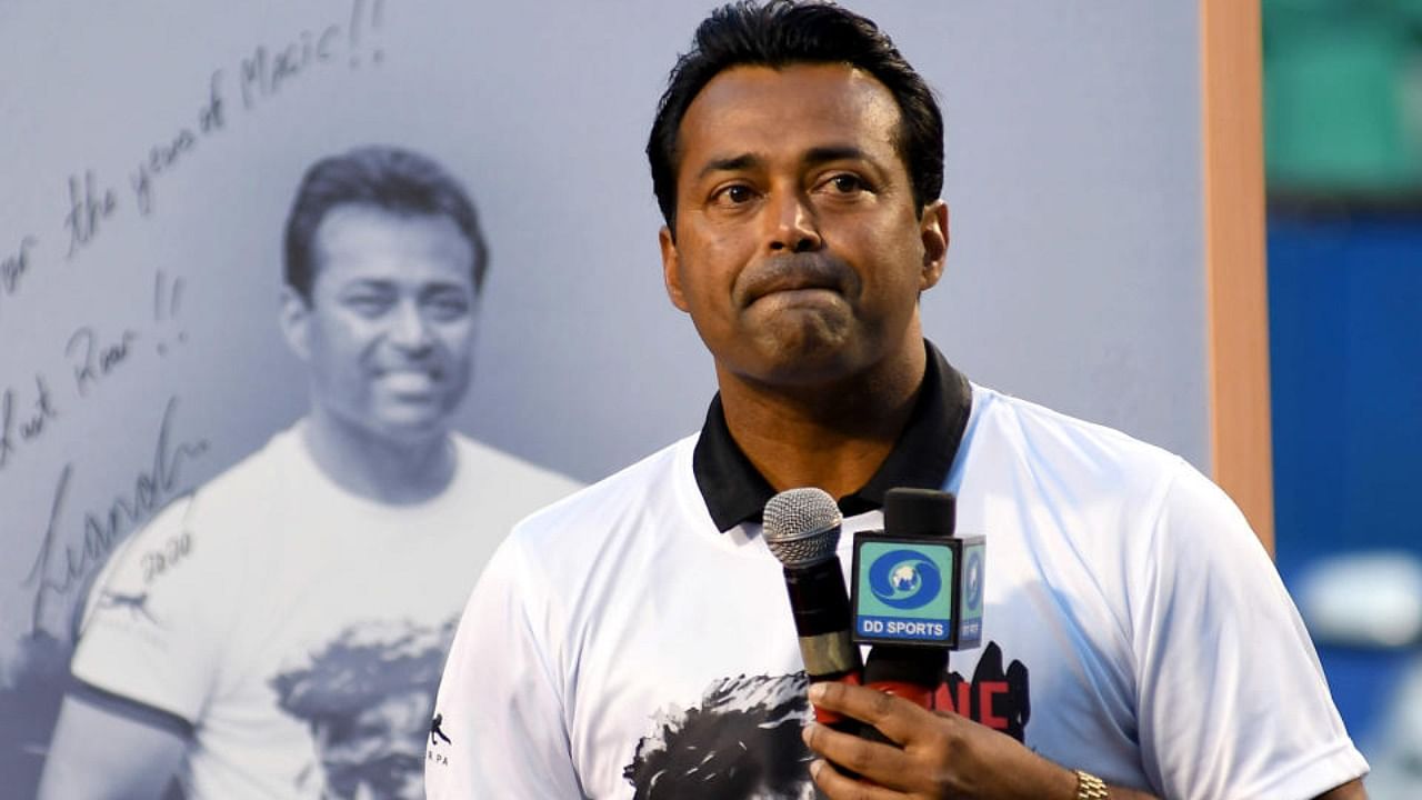 Tennis star Leander Paes. Credit: DH Photo