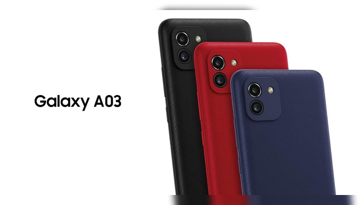 The new Galaxy A03 series. Credit: Samsung India