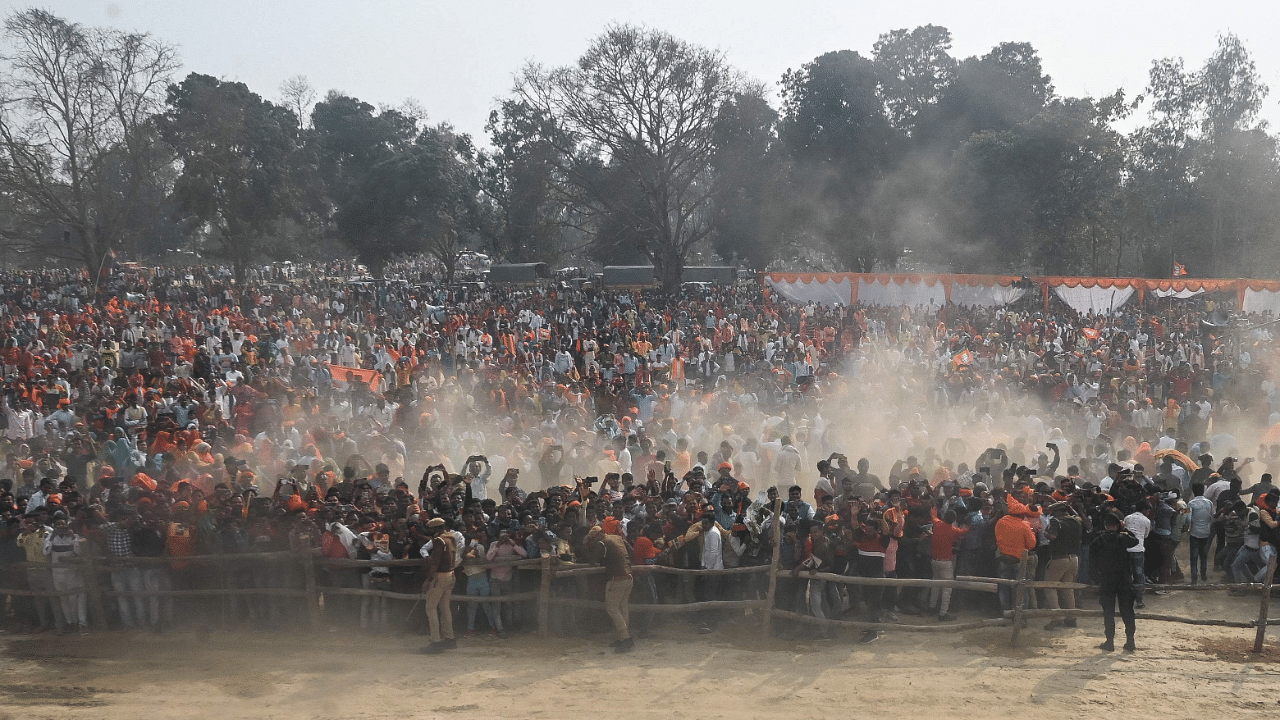 The Ayodhya seat was won by a huge margin of 50,000 votes by the BJP in 2017, while in 2012, the SP had won the seat by a narrow margin of 5,400 votes. Credit: AFP Photo