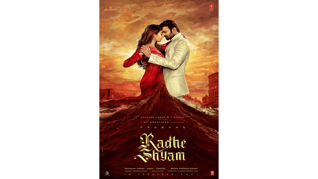 The official poster of 'Radhe Shyam'. Credit: IMDb
