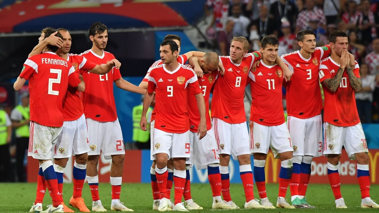 Russia national football team. Credit: AFP File Photo