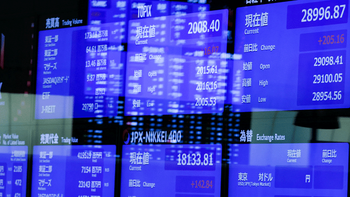 Japan's Nikkei 225 rose 0.48 per cent, recovering from an earlier loss. Australia's benchmark added 0.64 per cent after also being down at one point. Chinese blue chips, though, slipped 0.21 per cent. Credit: Reuters File Photo