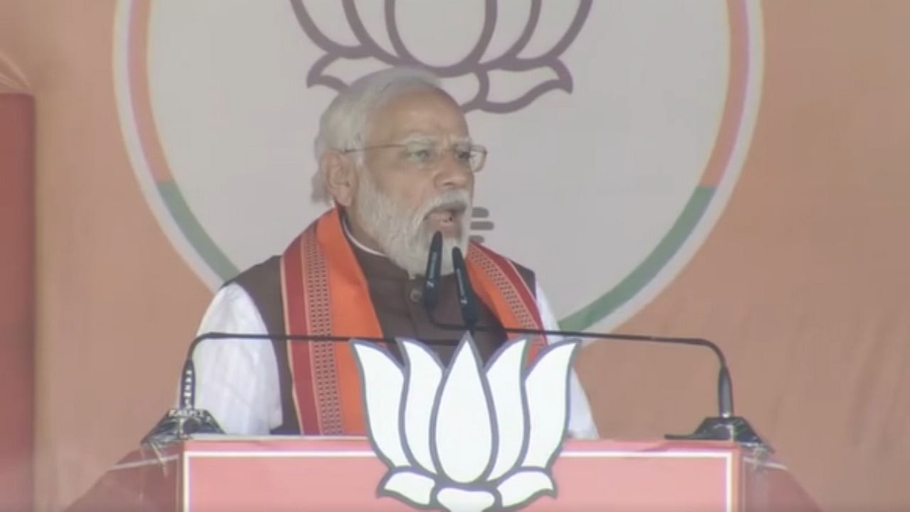 Prime Minister Narendra Modi. Credit: Screengrab of  Twitter video/@BJP4India