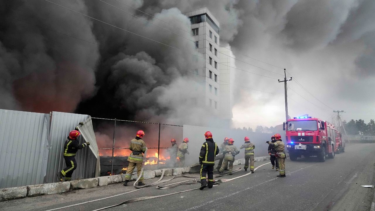 Russian forces have escalated their attacks on crowded cities in what Ukraine's leader called a blatant campaign of terror. Credit: AP/PTI Photo