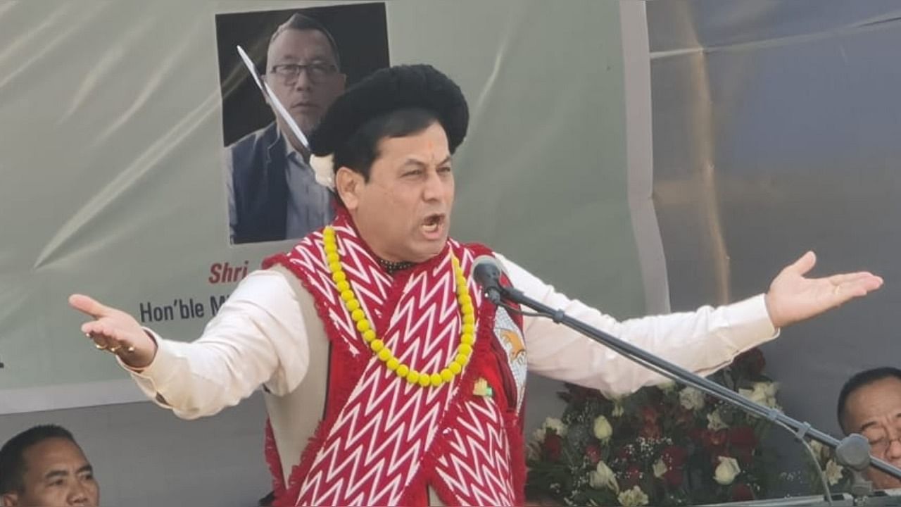 Union AYUSH Minister Sarbananda Sonowal in Nagaland capital Kohima on Friday. Credit: Special arrangement