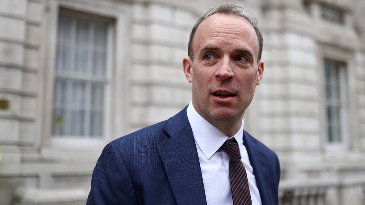 British Deputy Prime Minister Dominic Raab. Credit: Reuters Photo