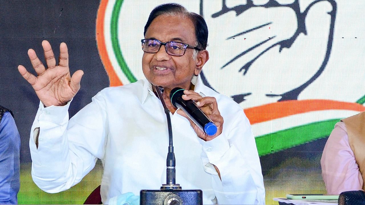 Former Union Finance Minister P. Chidambaram. Credit: PTI Photo