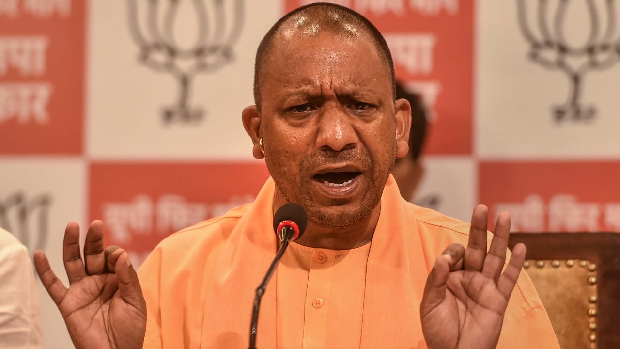 Yogi Adityanath, is from the forward Thakur caste, and has publicly declared that he is proud to be a Rajput. Credit: PTI Photo