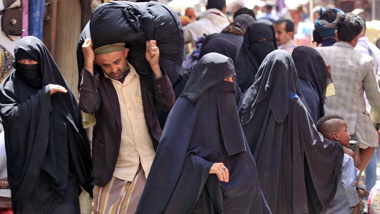 Experts say repression of women in Yemen is rampant after years of civil war. Yemen has long been a deeply conservative society, but the Iran-backed Huthis are enforcing their austere brand of Islam with an iron-fist, witnesses say. Credit: AFP Photo