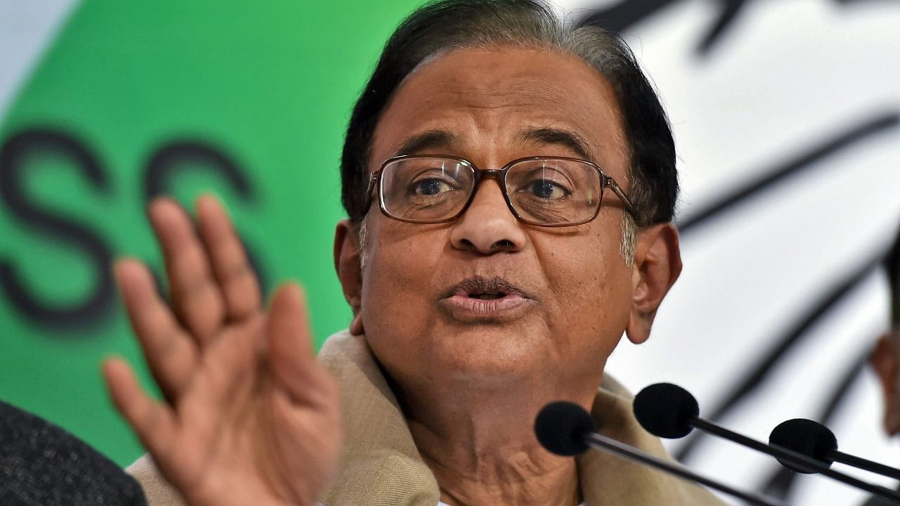 Senior Congress leader P Chidambaram. Credit: PTI File Photo