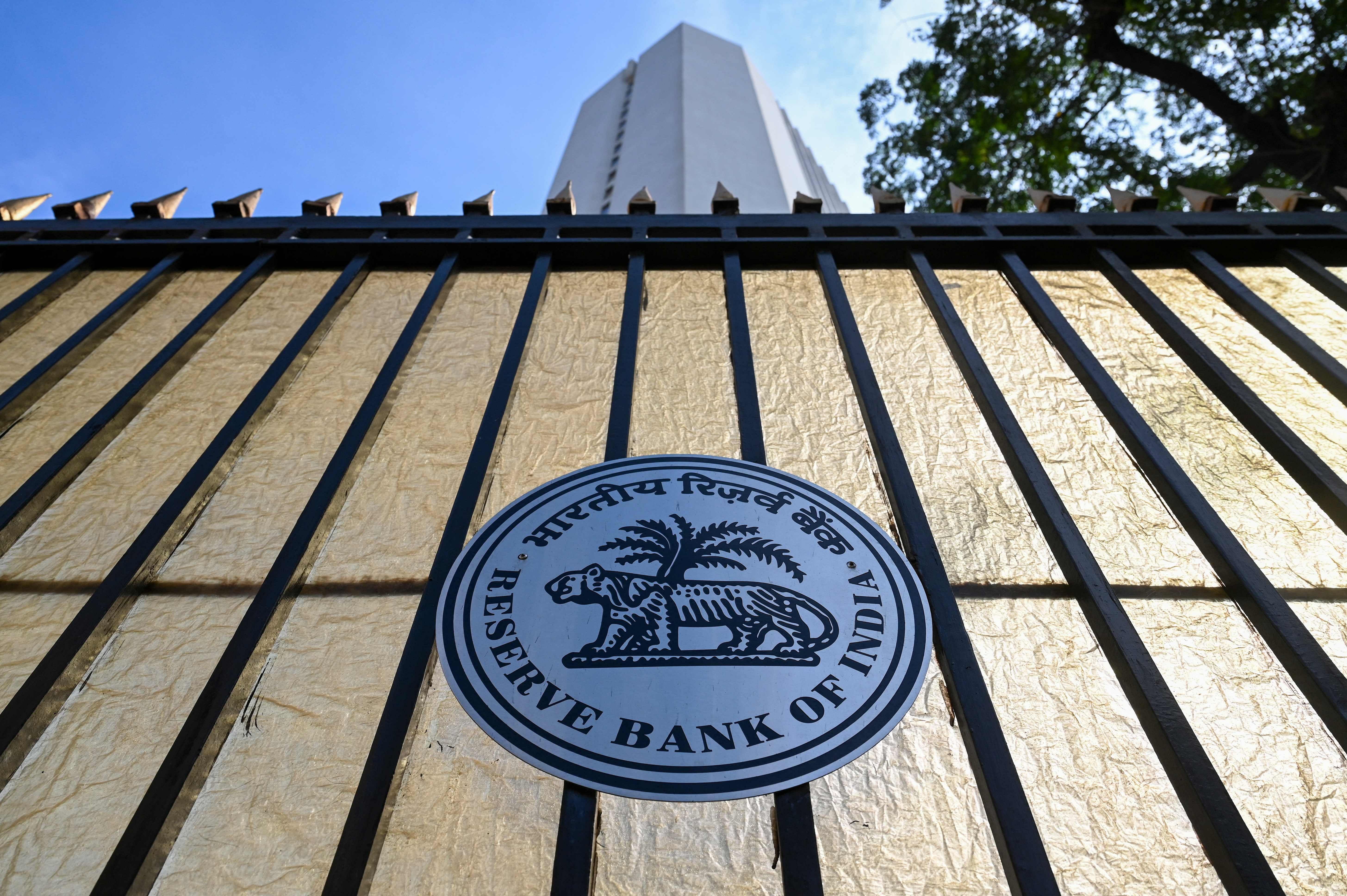 The logo of the Reserve Bank of India (RBI). Credit: AFP Photo