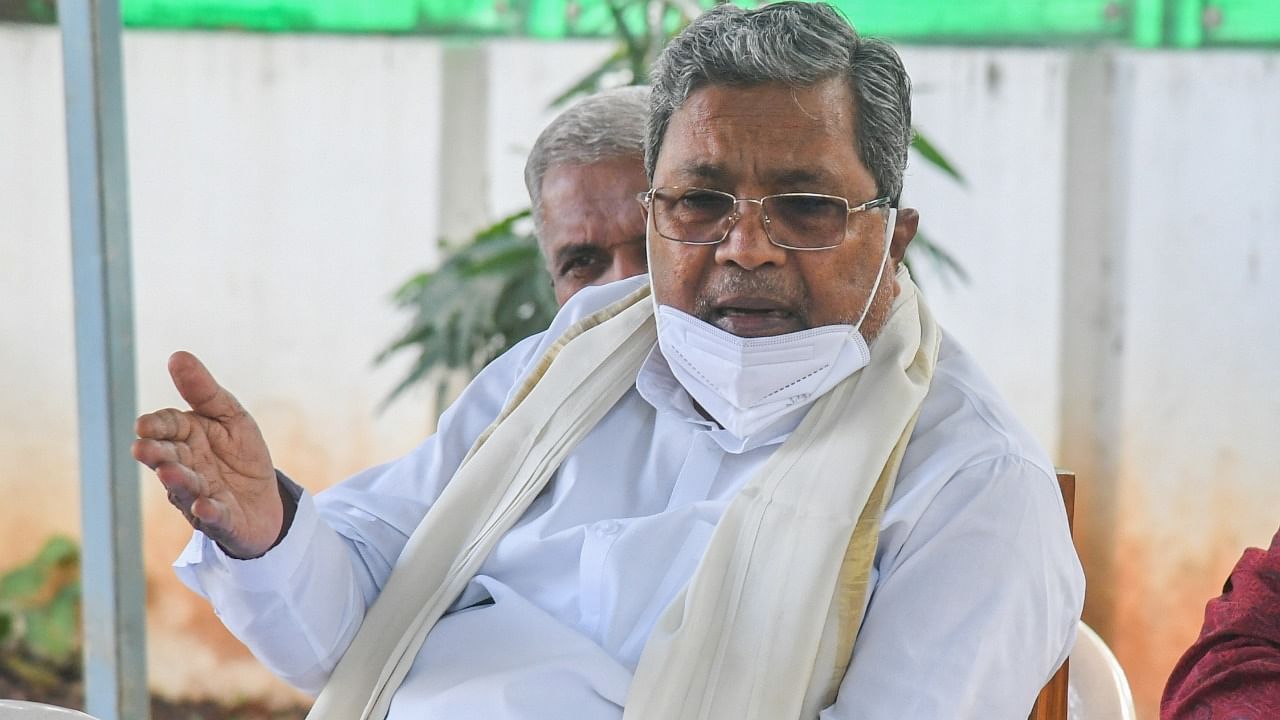 Congress leader Siddaramaiah. Credit: DH File Photo