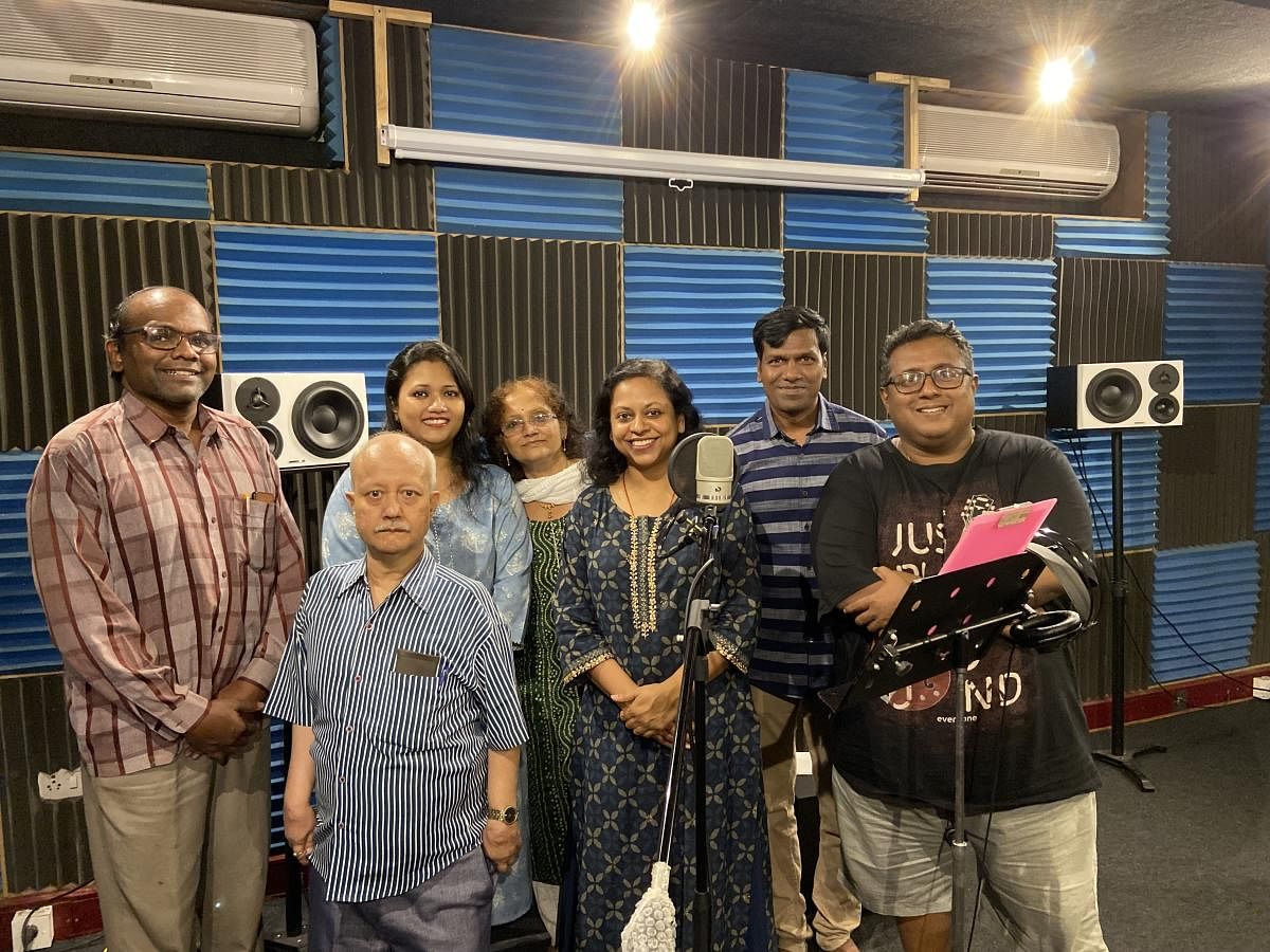 (From left) Dr D Jai Ganesh, B K Srinivas, Jayati Roy, Surat Segal, Nidhi Srivastava, Prabhudev B Metri, and Sunil Koshy.