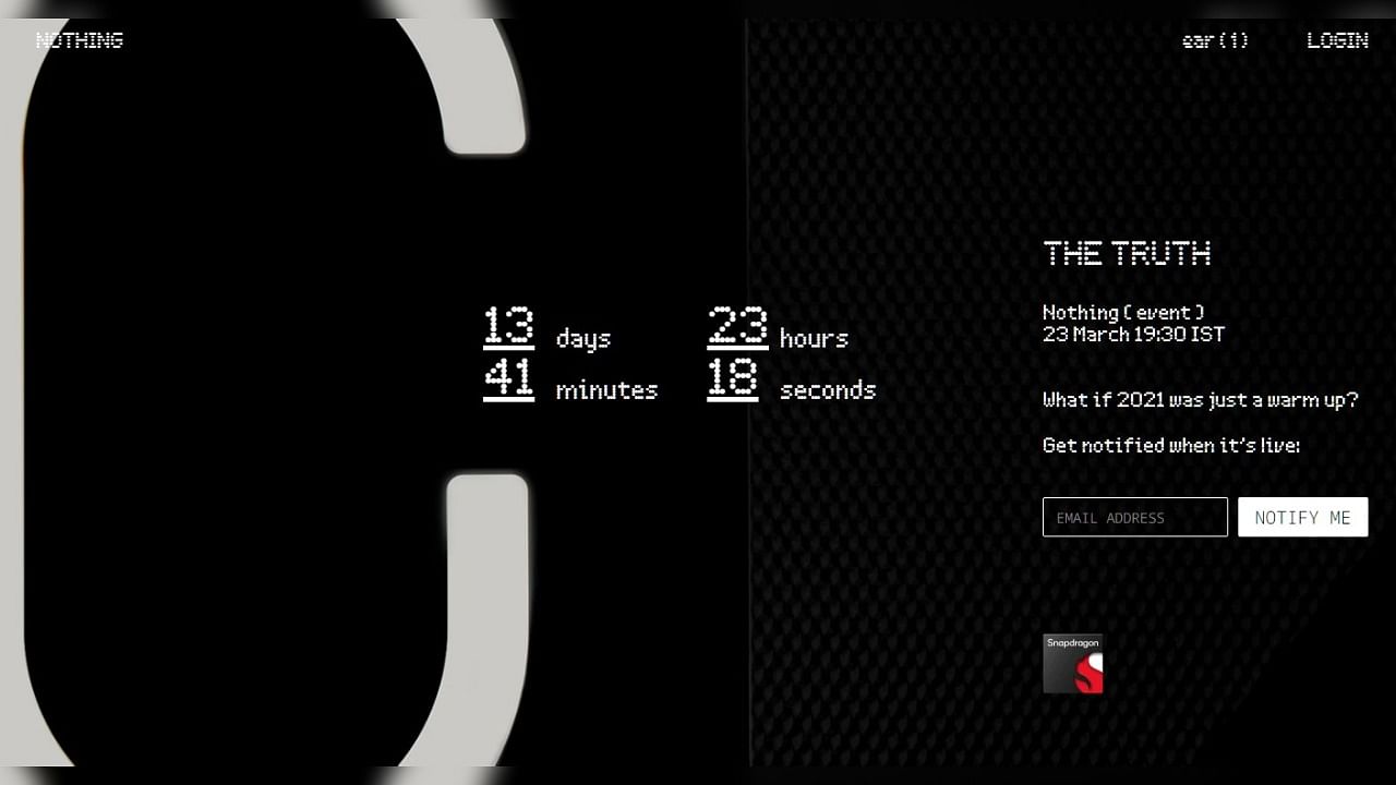 Nothing is slated to host hardware launch event later this month. Credit: Nothing website (screen-grab)