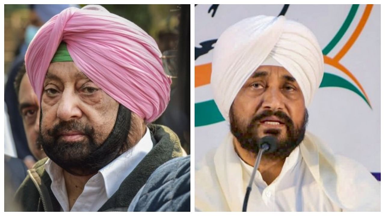 Captain Amrinder Singh and CM Channi lost from their seats. Credit: PTI Photo/PTI Photo