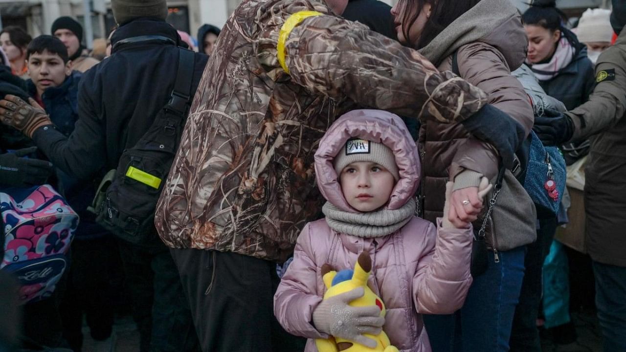 The evacuations came after Moscow and Kyiv agreed on Wednesday to open more corridors, offering a glimmer of hope for terrified civilians trapped in bombarded cities. Credit: AFP Photo