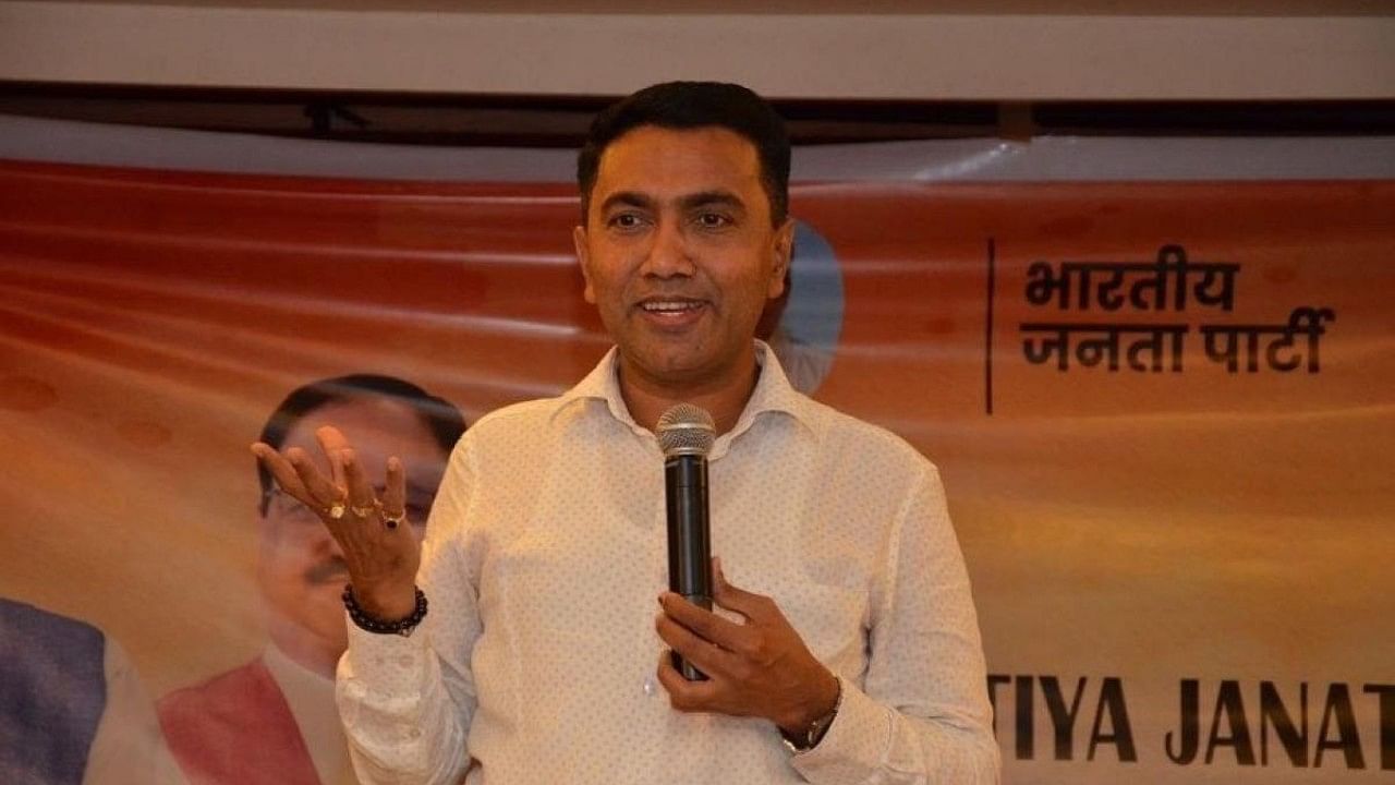 Goa CM Pramod Sawant. Credit: IANS Photo