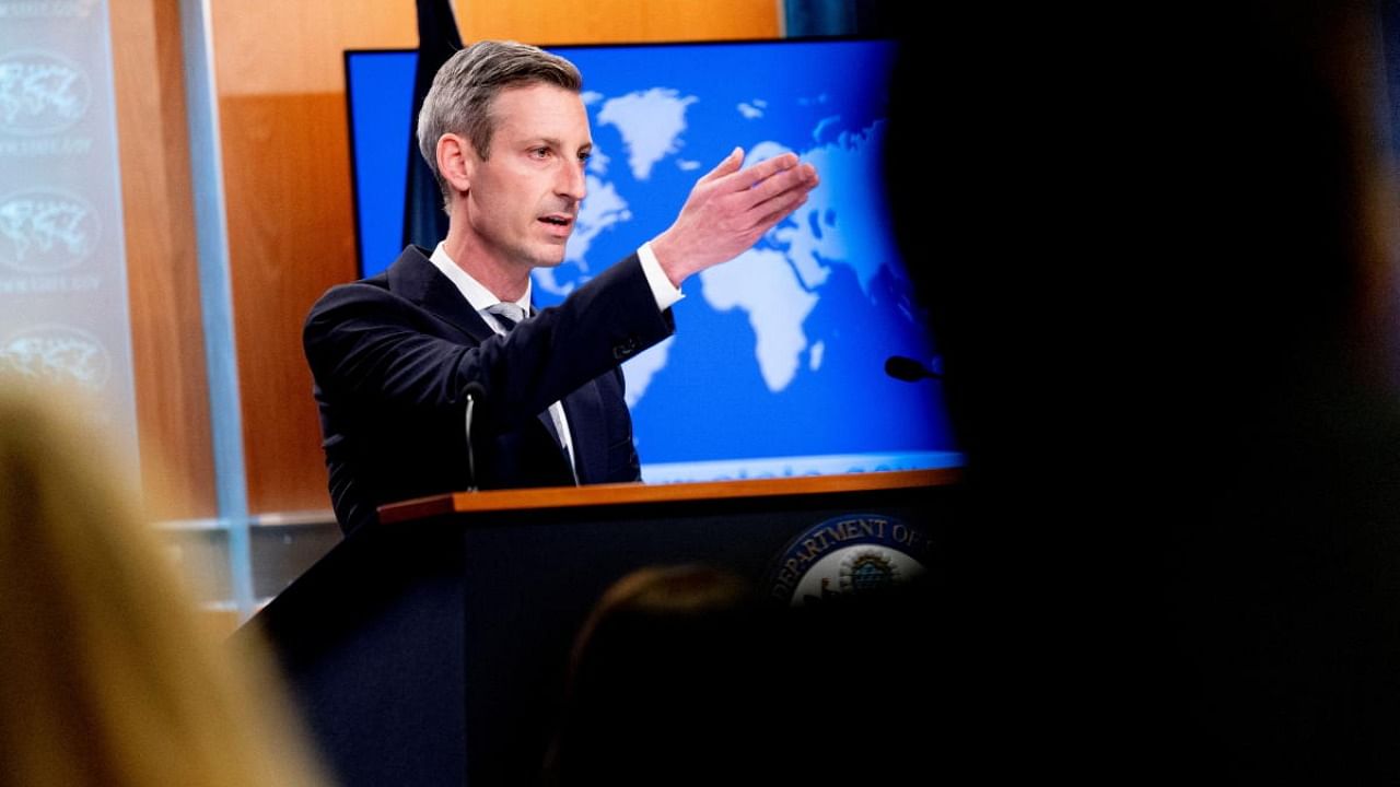 US State Department spokesman Ned Price. Credit: Reuters photo