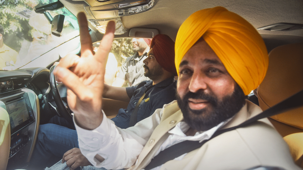 AAP's chief minister designate and Sangrur MP Bhagwant Mann. Credit: PTI Photo