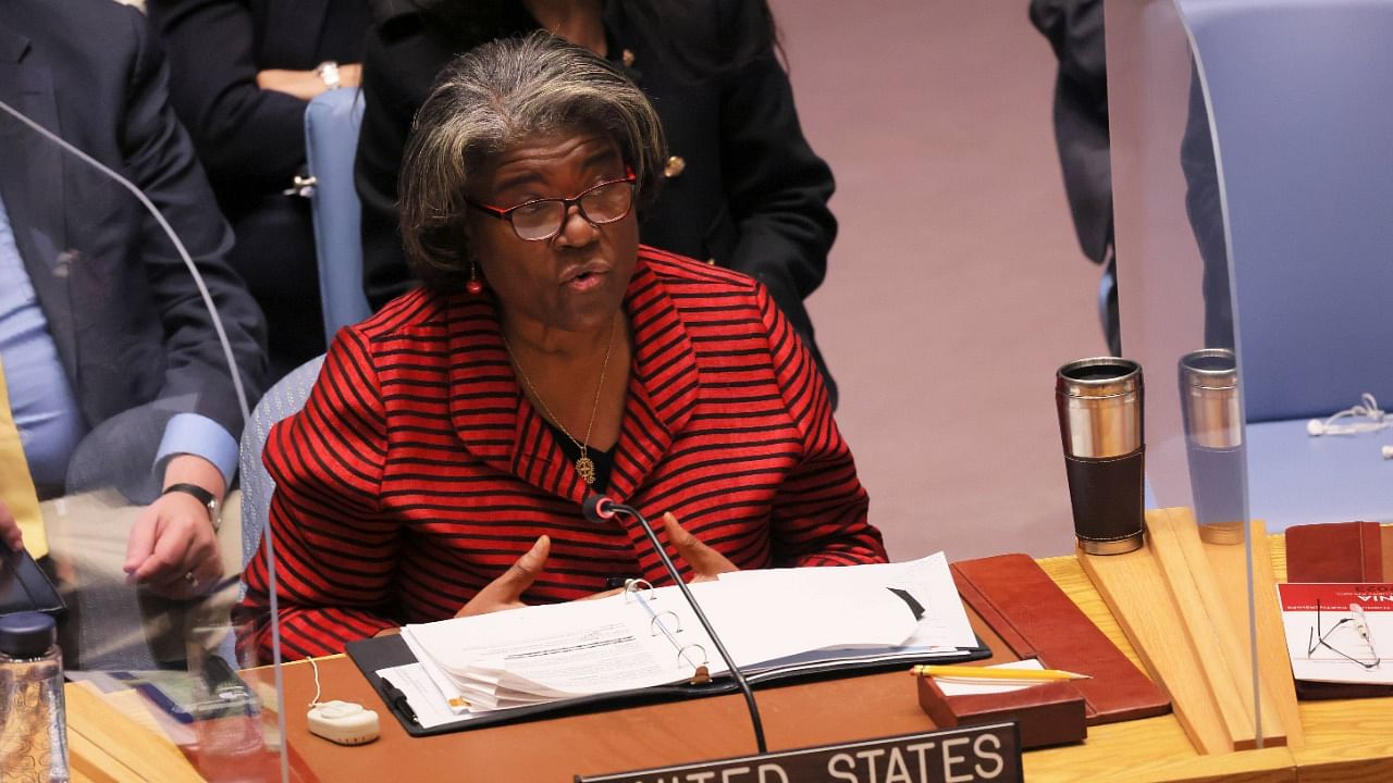 United States Ambassador to the United Nations, Linda Thomas-Greenfield. Credit: AFP Photo