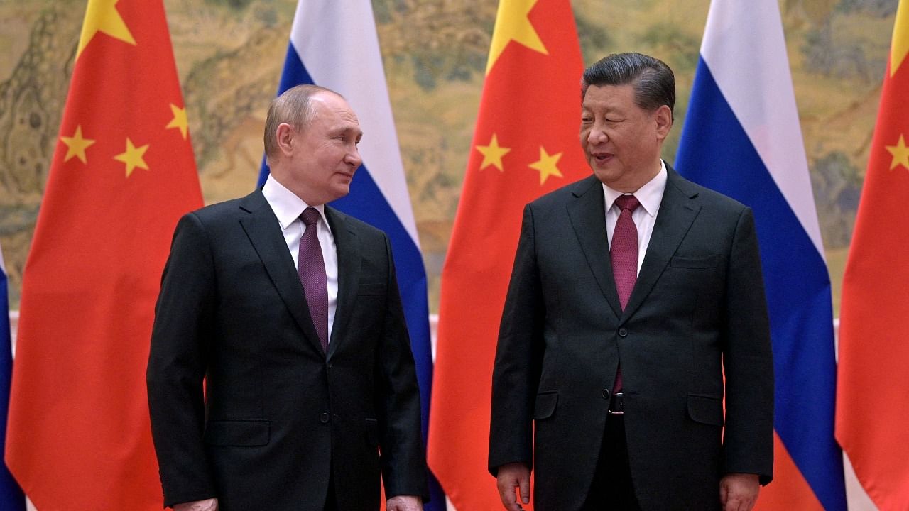 Russian President Vladimir Putin and Chinese President Xi Jinping. Credit: Reuters Photo