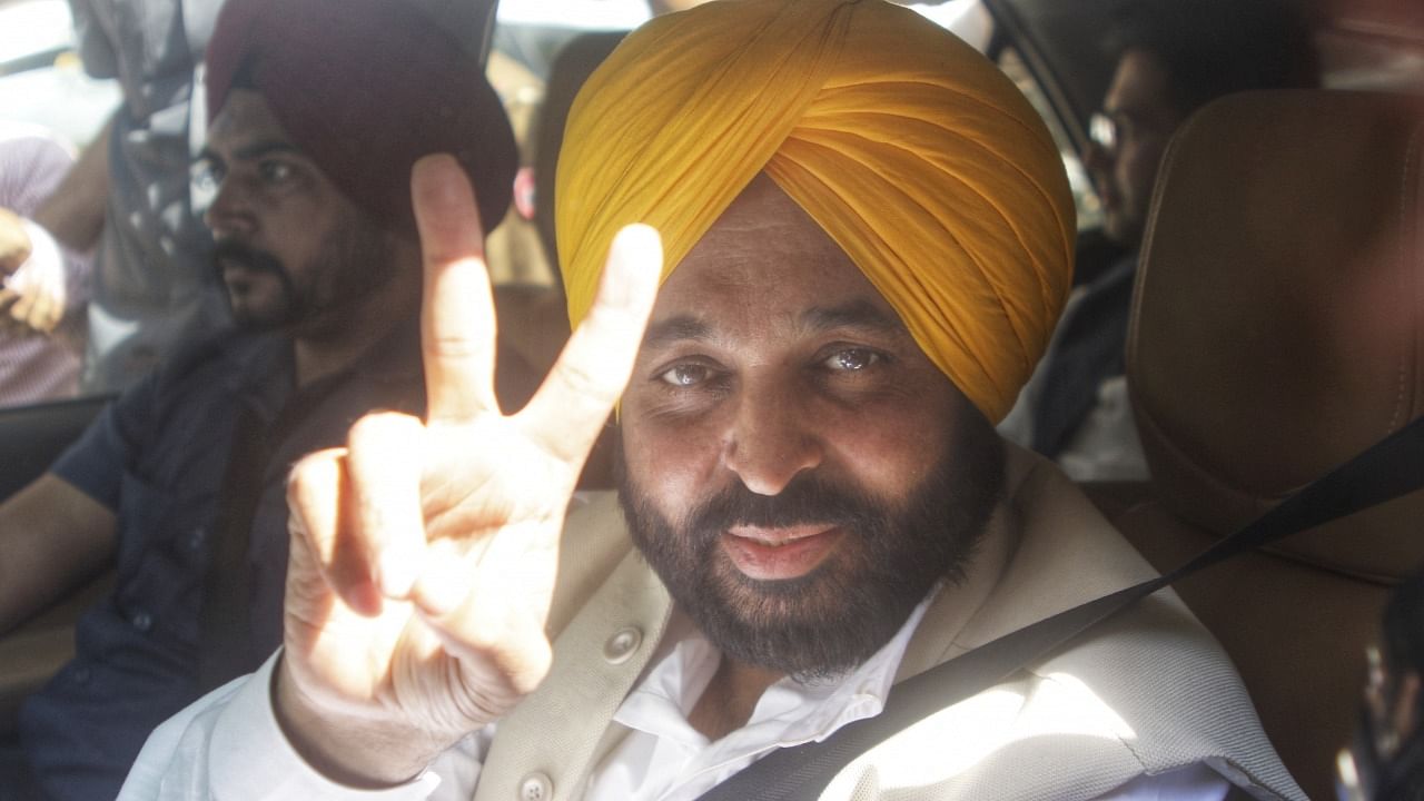 Punjab Chief Minister-designate and Aam Aadmi Party (AAP) leader Bhagwant Mann. Credit: IANS Photo