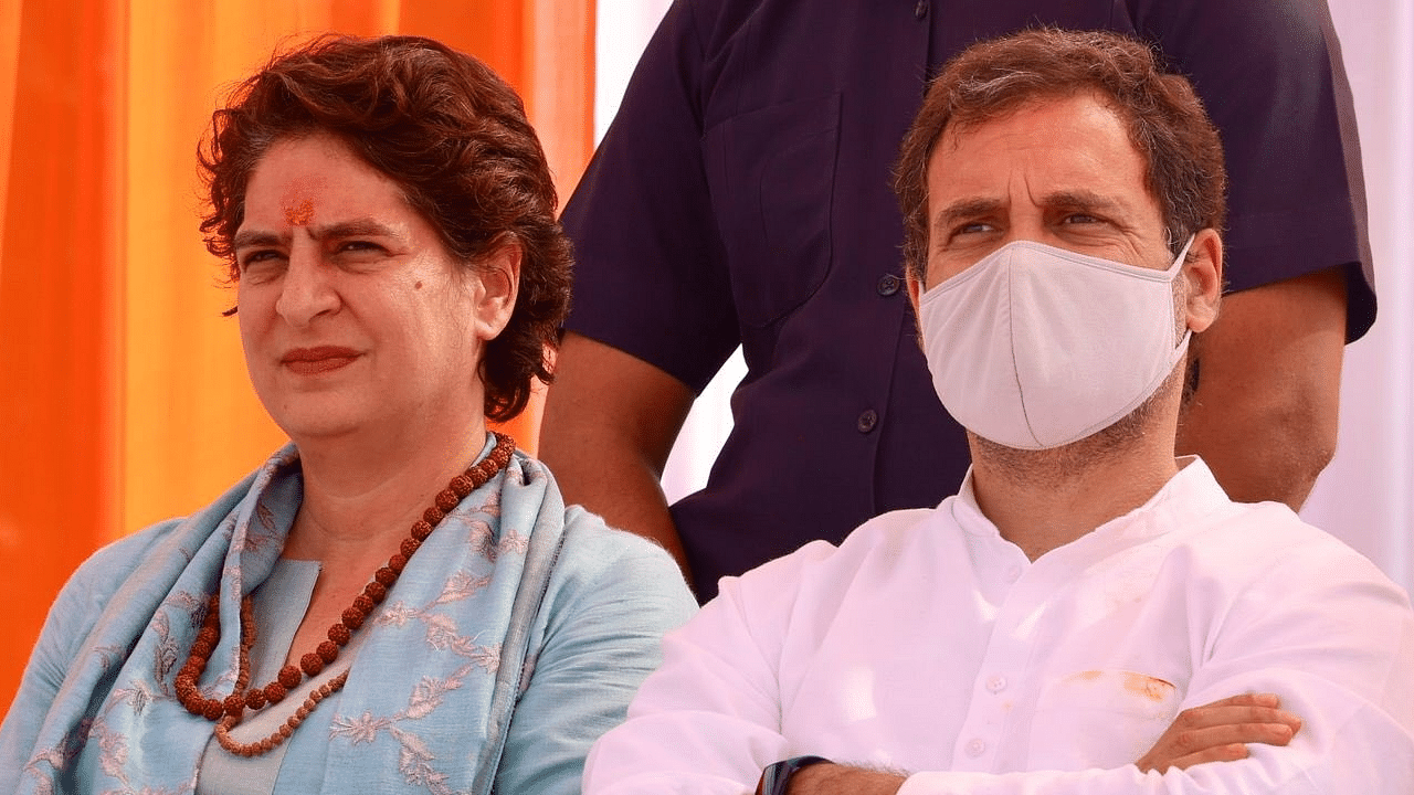 Congress leaders Rahul Gandhi and Priyanka Gandhi. Credit: IANS Photo