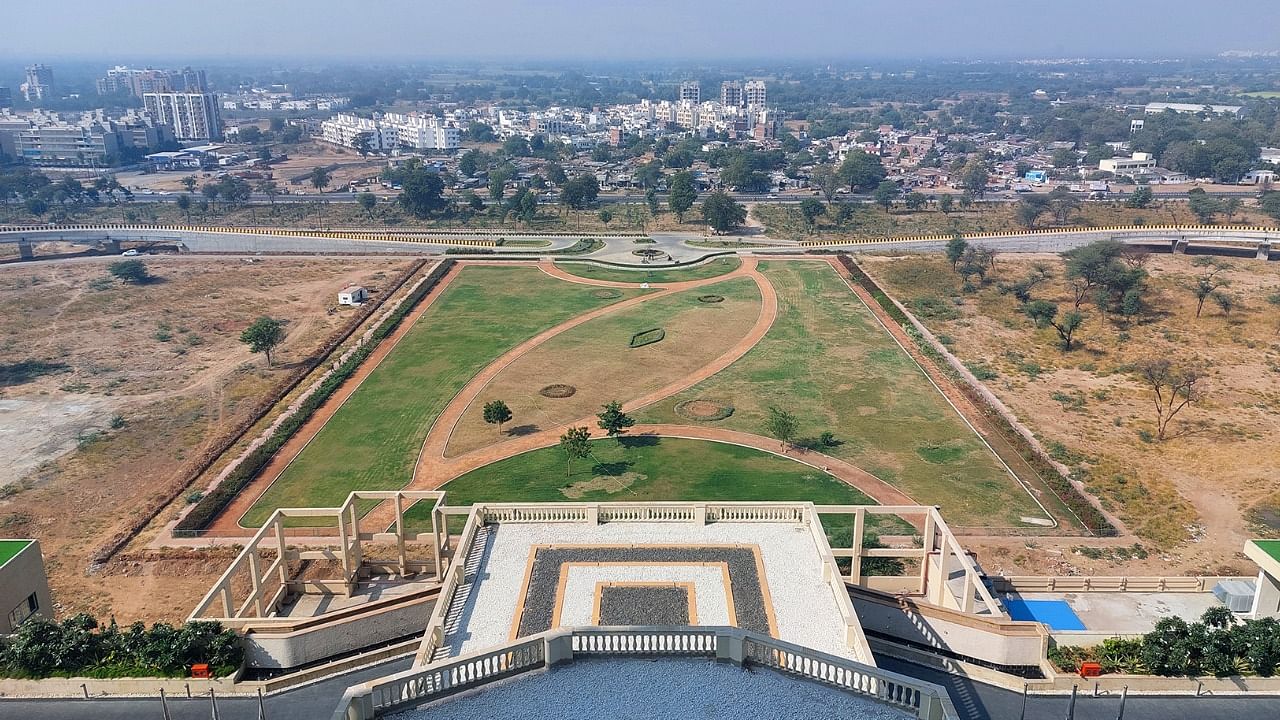 A skyline view of Gandhinagar. Credit: Suman Tarafdar