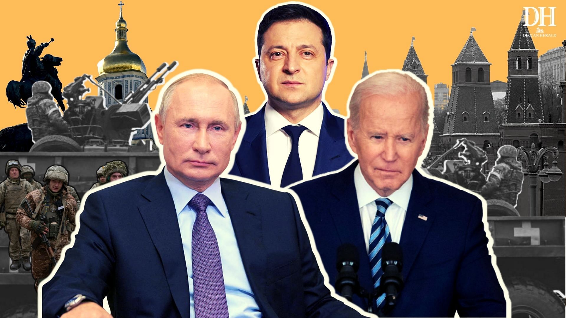 The move will coincide with Ukrainian President Volodymyr Zelenskyy's landmark virtual address to the US Congress. Credit: DH creative