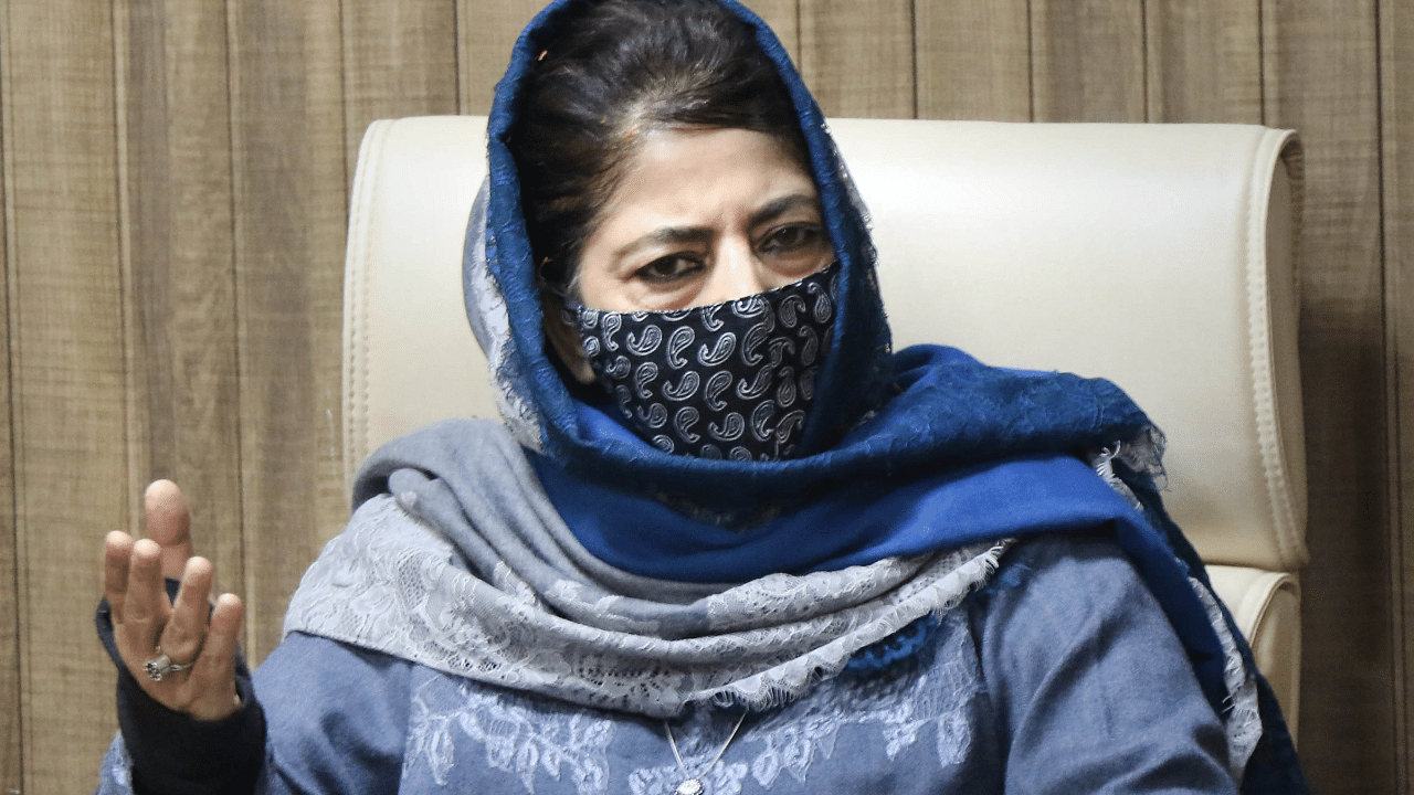 PDP president Mehbooba Mufti. Credit: PTI Photo