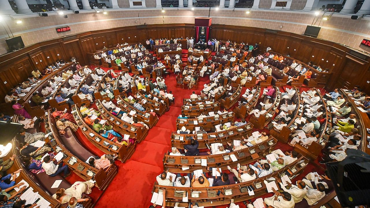 The West Bengal assembly session under way. Credit: PTI Photo