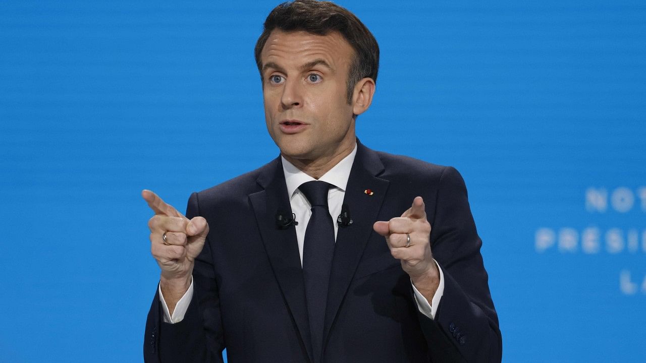 France president Emmaunel Macron. Credit: AFP Photo