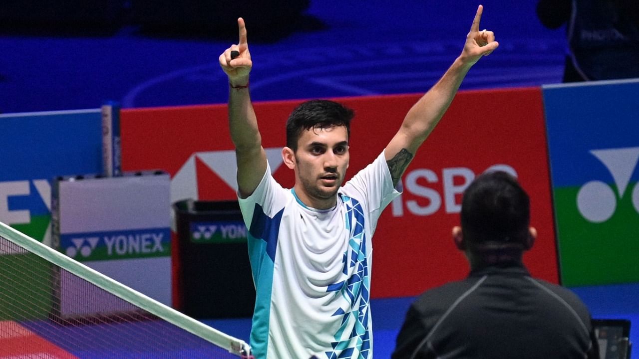 World Championships bronze medallist Lakshya Sen. Credit: AFP Photo