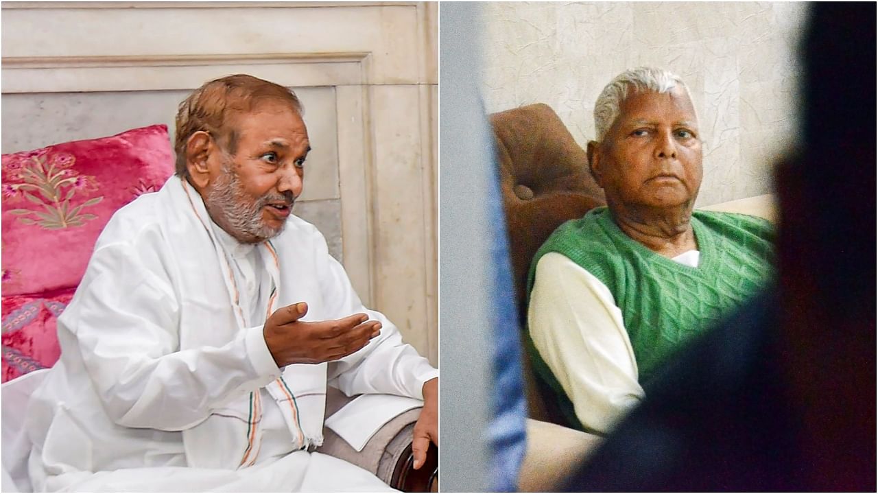 LJD chief Sharad Yadav (left) and RJD chief Lalu Prasad Yadav. Credit: PTI file photos