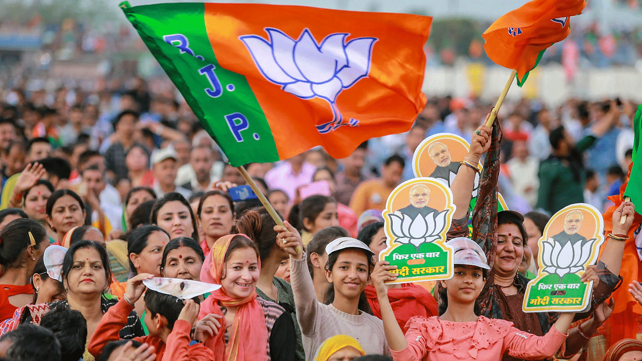 The BJP also managed to make a dent into the BSP supremo Mayawati’s core vote-bank of the Jatavs. Credit: PTI Photo