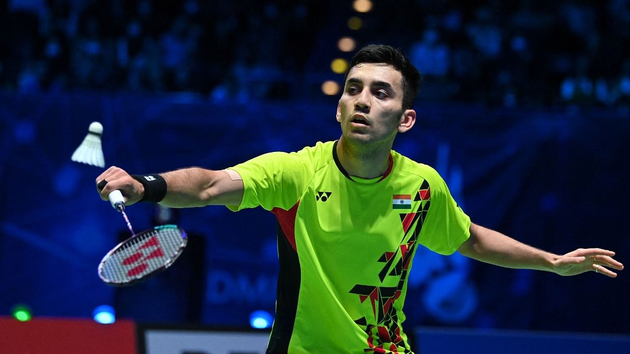 Indian badmiton star Lakshya Sen. Credit: AFP Photo