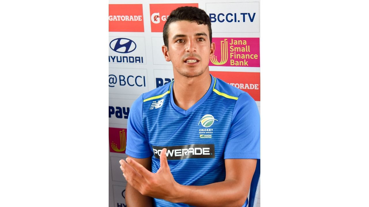 South African cricketer Zubayr Hamza. Credit: DH File Photo