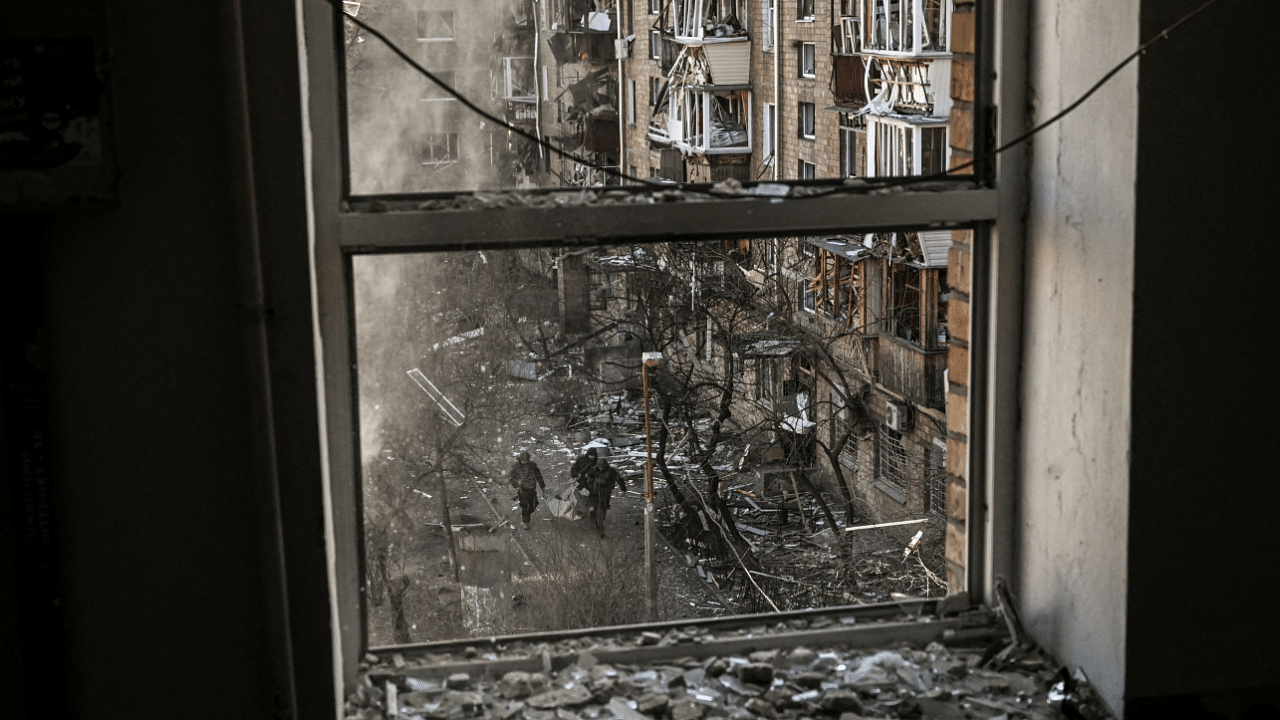 Kyiv has so far been spared the worst of the Russian bombardment, however the city administration says four children have been killed. Credit: AFP Photo